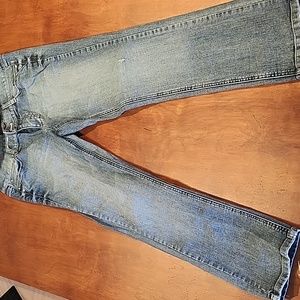 Denim Medium Wash Capris